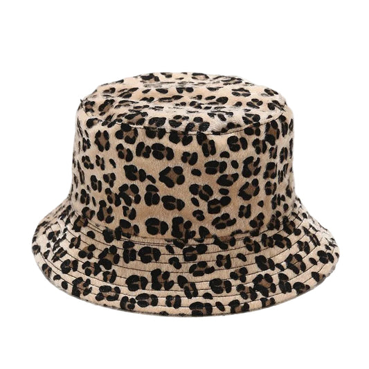 Tulsa Leopard Wool Felt Fisherman Hat – Wide Brim