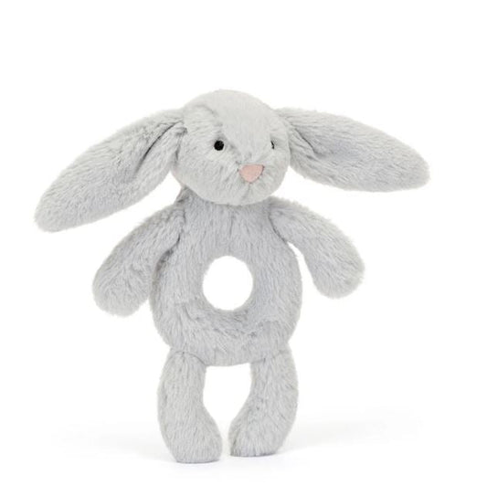 Jellycat Ring Rattle Bashful Bunny Silver 18cm