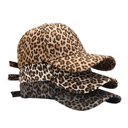 Miller Leopard Print Adjustable Baseball Cap