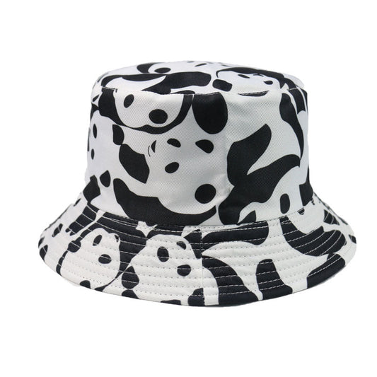 Thomas Double-Sided Polyester Bucket Hat – Animal & Stripe Prints, Unisex