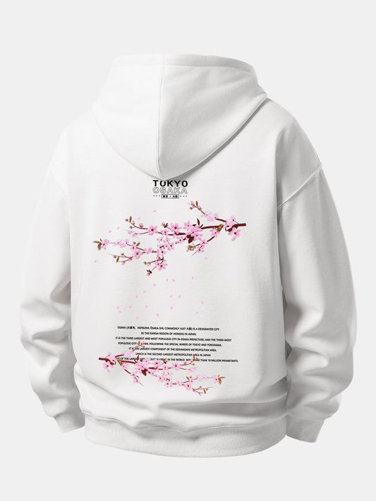 Tokyo Osaka Back Print Relax Fit Hoodies