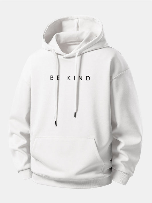 Be Kind Print Relax Fit Hoodie