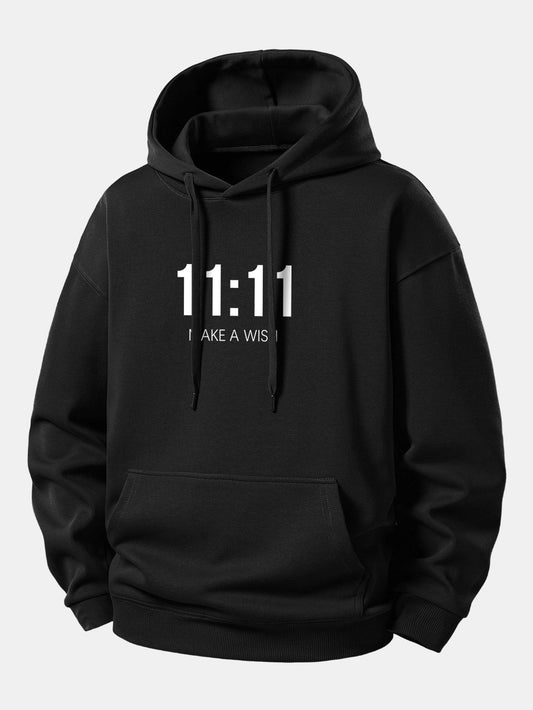11:11 Print Relax Fit Hoodie