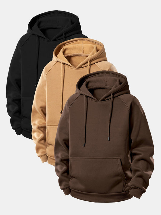 3 Pieces  Basic Hoodies