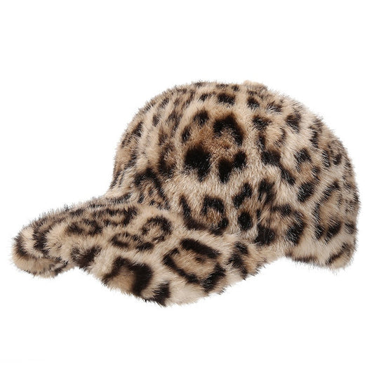 Parker Leopard Print Baseball Cap – Unisex Polyester, One Size