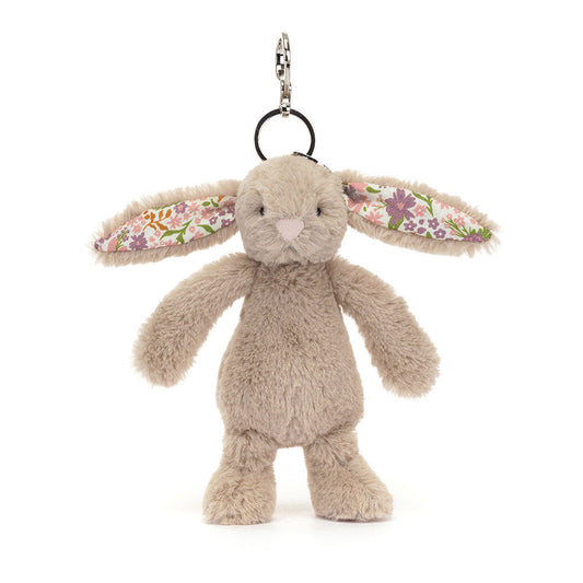 Jellycat Bag Charm Blossom Beige Bunny 'Petal' 18cm