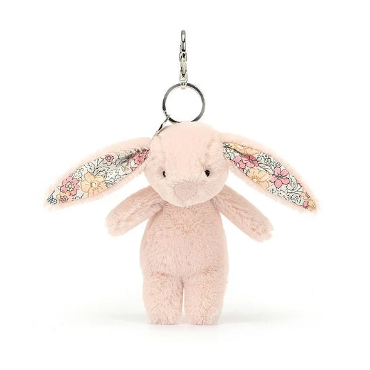 Jellycat Bag Charm Bashful Bunny Blossom Blush 17cm