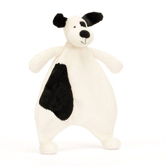 Jellycat Comforter Bashful Black & Cream Puppy 27cm