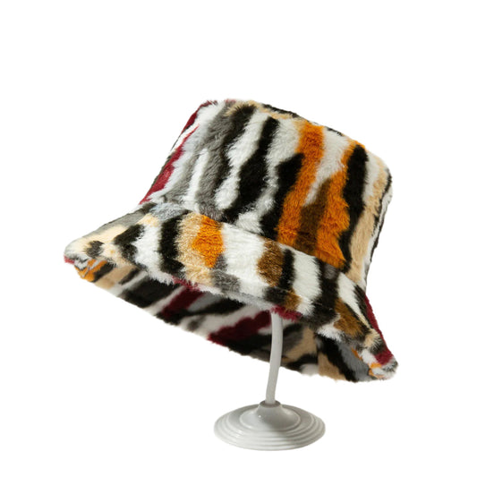 Claremore Zebra Pattern Polyester Bucket Hat, Medium
