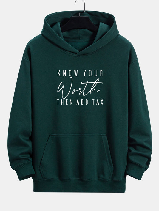 Slogan Print Relax Fit Hoodie