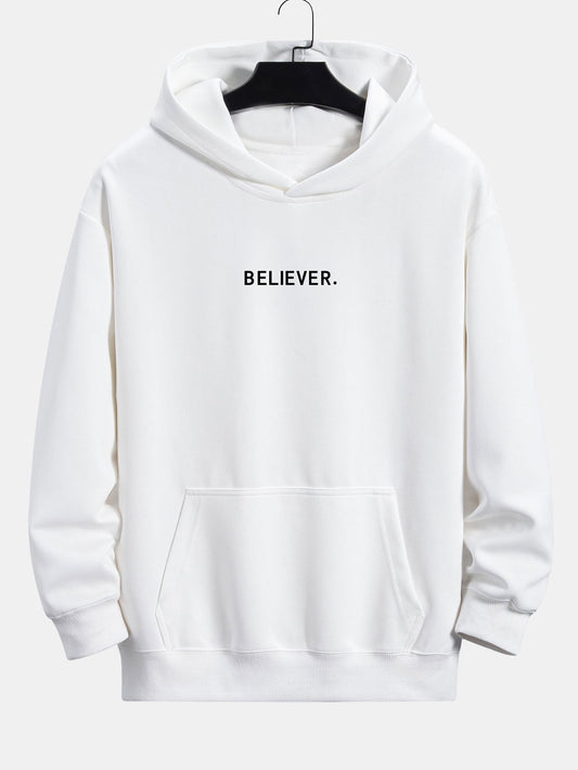 Believer Print Relax Fit Hoodie