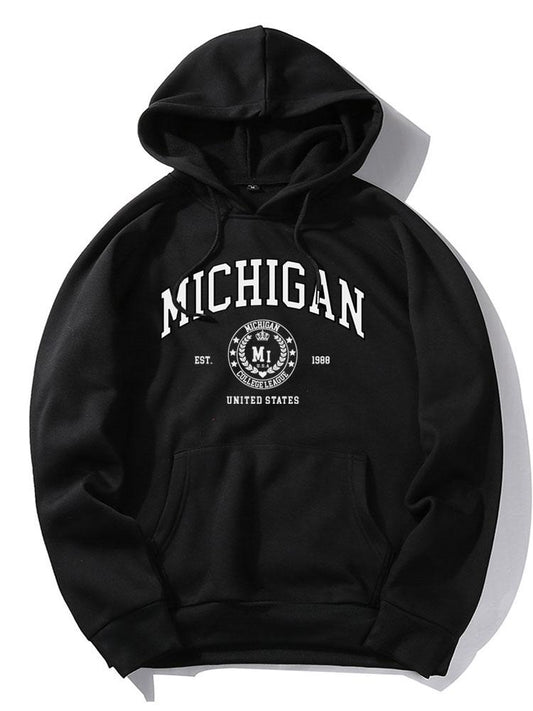 Michigan Varsity Print Hoodie