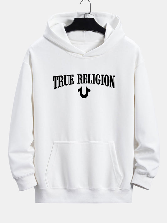 True Religion Print Relax Fit Hoodie